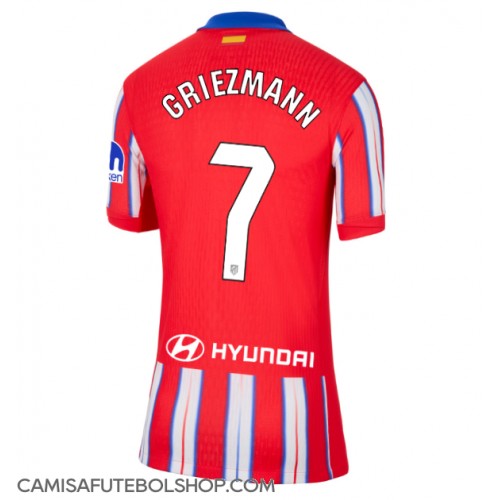 Camisa de time de futebol Atletico Madrid Antoine Griezmann #7 Replicas 1º Equipamento Feminina 2024-25 Manga Curta